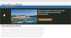 Desktop Screenshot of intervalbrokerdirect.com